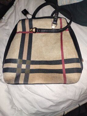 Burberry Nova Check Coated Canvas Backpack